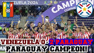 VENEZUELA 0-2 PARAGUAY - PARAGUAY CAMPEÓN - Preolímpico Sub23