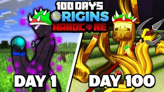 I Survived 100 Days of ORIGINS MINECRAFT. Here's What Happened...