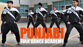 Punjabi Folk Dance Academy Edmonton Boys Bhangra on Gabhru : Nirvair Pannu