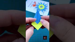 Origami Flower, making paper flowers 🌼🌸🌼 diy projects, easy origami #shorts #shortsfeed #craft