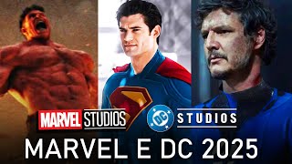 SAIU A LISTA OFICIAL!! TODOS OS 13 FILMES E SÉRIES DC STUDIOS E MARVEL STUDIOS EM 2025