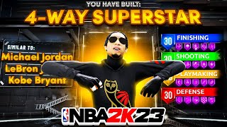 *NEW* BEST GUARD BUILD IS THE BEST BUILD IN NBA 2K23! GAMEBREAKING "4-WAY SUPERSTAR" BUILD NBA 2K23!