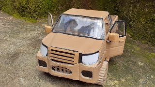 How to make a car from cardboard