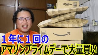 １年に１回のAmazonの大セールアマゾンプライムデーで大量買い！