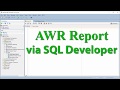 [en] How to generate AWR reports via Oracle SQL Developer.