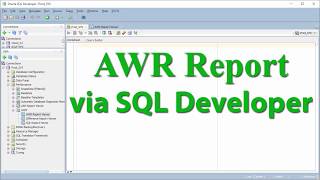 [en] How to generate AWR reports via Oracle SQL Developer.
