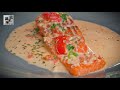 4k【creamy cooked salmon】food recipe taste of life jojo s kitchen