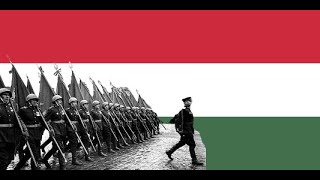 Mereven elvtársak a láb - Let's march bravely, comrades.