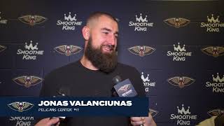Jonas Valanciunas | Pelicans vs. Kings NBA Play-In Shootaround 4/19/2024