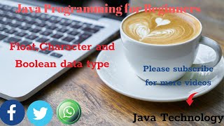 Float, Character and Boolean data types