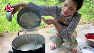 How to make Banana Dessert | បង្អែមចេកខ្ទិះ | Khmer Banana Dessert Recipe | Khmer Food