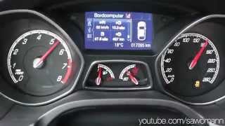 2013 Ford Focus ST 250 HP 0-100 km/h \u0026 0-100 mph Acceleration GPS