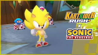 Super Sonic Gameplay | KartRider Rush+ x Sonic Collaboration