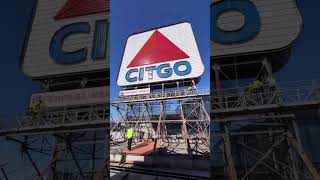 Boston’s iconic CITGO sign goes dark as Kenmore Square landmark temporarily moves