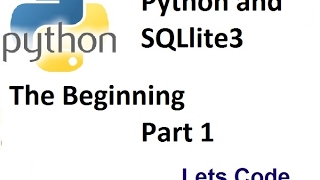 Python and SQLite3 the Beginning part1
