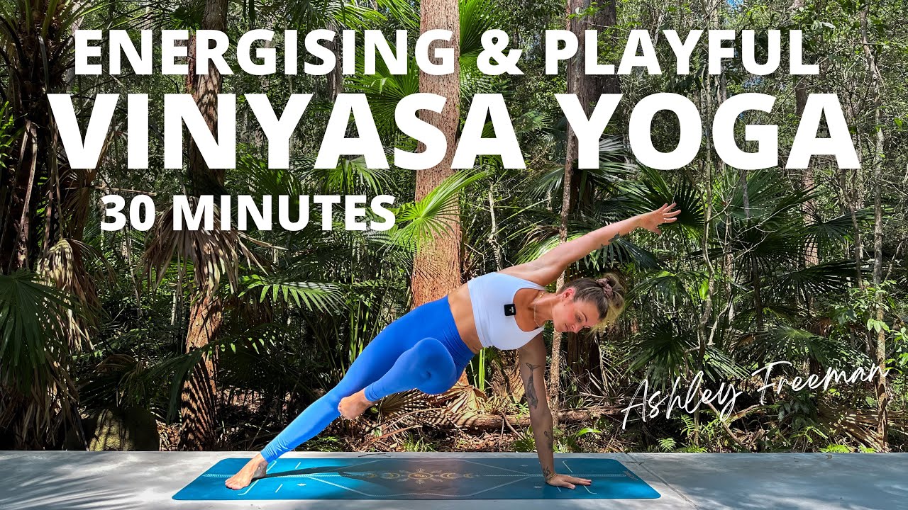 30-MINUTE VINYASA YOGA FLOW || Energising & Playful Full Body Flow ...