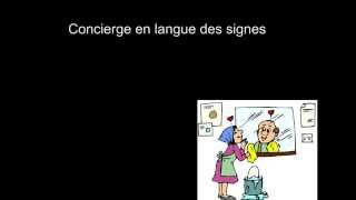 Concierge en langue des signes française