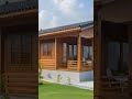 rumah kayu modern bernuansa tradisional di pedesaan rumahkayu rumahkayumodern rumahkayuminimalis