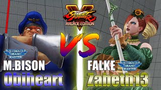 SFV AE 👊🏻 Obiheart (M.Bison) vs Zabeth13 (Falke) [season 4]