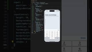 Building Birthday Date Input in React Native #reactnativeapp