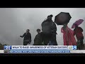 Veteran nears end of walk around Lake Michigan