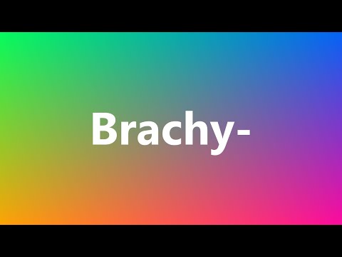 What does the prefix brachy in the term brachytherapy mean?
