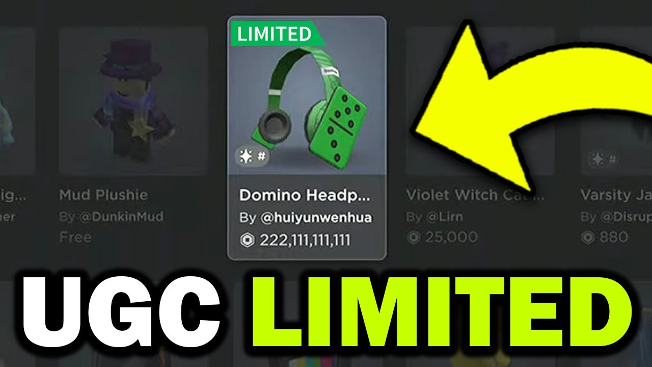 NEW UGC LIMITEDS!! (Roblox Update) - YouTube