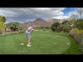 Playing The 16th hole at the Vintage Club in Palm Desert California