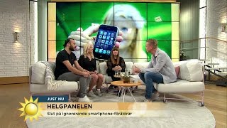 Användning av smartphones påverkar föräldraskapet - Nyhetsmorgon (TV4)