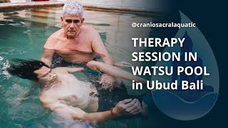 Craniosacral Aquatic Therapy in Watsu pool in Bali