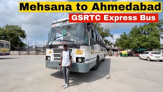 Mehsana to Ahmedabad Full Bus Journey 🚌 | महेसाणा से अहमदाबाद | महेसाणा जिला | only ₹95/- ​⁠|