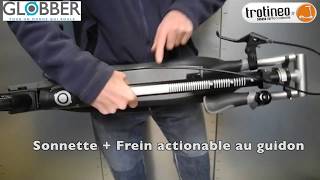 GLOBBER Trottinette pliable One NL 205 Deluxe, frein au guidon, pliage une seconde