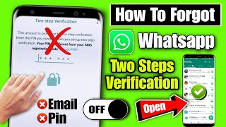 how to reset whatsapp two step verification without email |whatsapp 2 step verification code problem