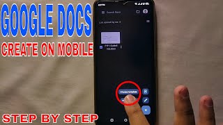 ✅ How To Create Google Document On Mobile 🔴