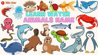 BELAJAR MENGENAL NAMA-NAMA HEWAN AIR BAHASA INDONESIA - BAHASA INGGRIS | LEARNING WATER ANIMALS NAME