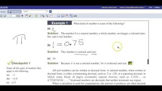 M1108 TB 1.1 The Real Numbers