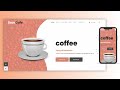 How To Make A Responsive Coffee Shop website Design Using HTML CSS & JavaScript | Restaurant Website