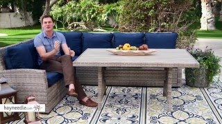 Belham Living Brookville All-Weather Wicker Outdoor Patio Dining Table - Product Review Video