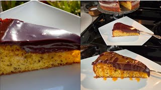 TOPS KOLAČ -BRZ, LAGAN I UKUSAN 👌🏻🧡/ORANGE CAKE WITH BITTERSWEET CHOCOLATE GLAZE / EASY RECIPE