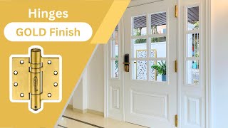 Stylish and Functional Gold Hinges