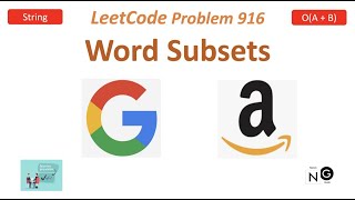 Word Subsets | LeetCode 916 | String | Google | Amazon