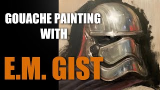 Goache painting with E.M. GIST