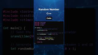 Random Number Generator in C++ #coding #cplusplus #tutorial #developer #programming #random #numbers
