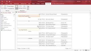 Access - Basic Report Formating