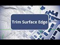 TBC - Trim Surface Edge - Surface Modeling Edition Commands
