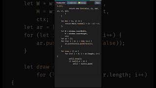 Create Flying Particles with HTML Canvas | HTML5 Canvas Tutorial #shorts #coding #JavaScript