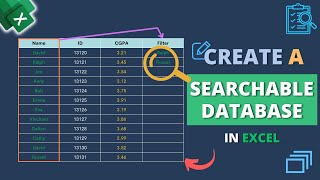 How to Create a Searchable Database in Excel