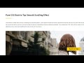 Scroll Top Button Smooth Scrolling using html and css | csPoint web designing tutorials