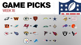 Nfl Game Picks Week 16