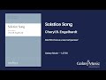 Solstice Song by Cheryl B. Engelhardt - Scrolling Score